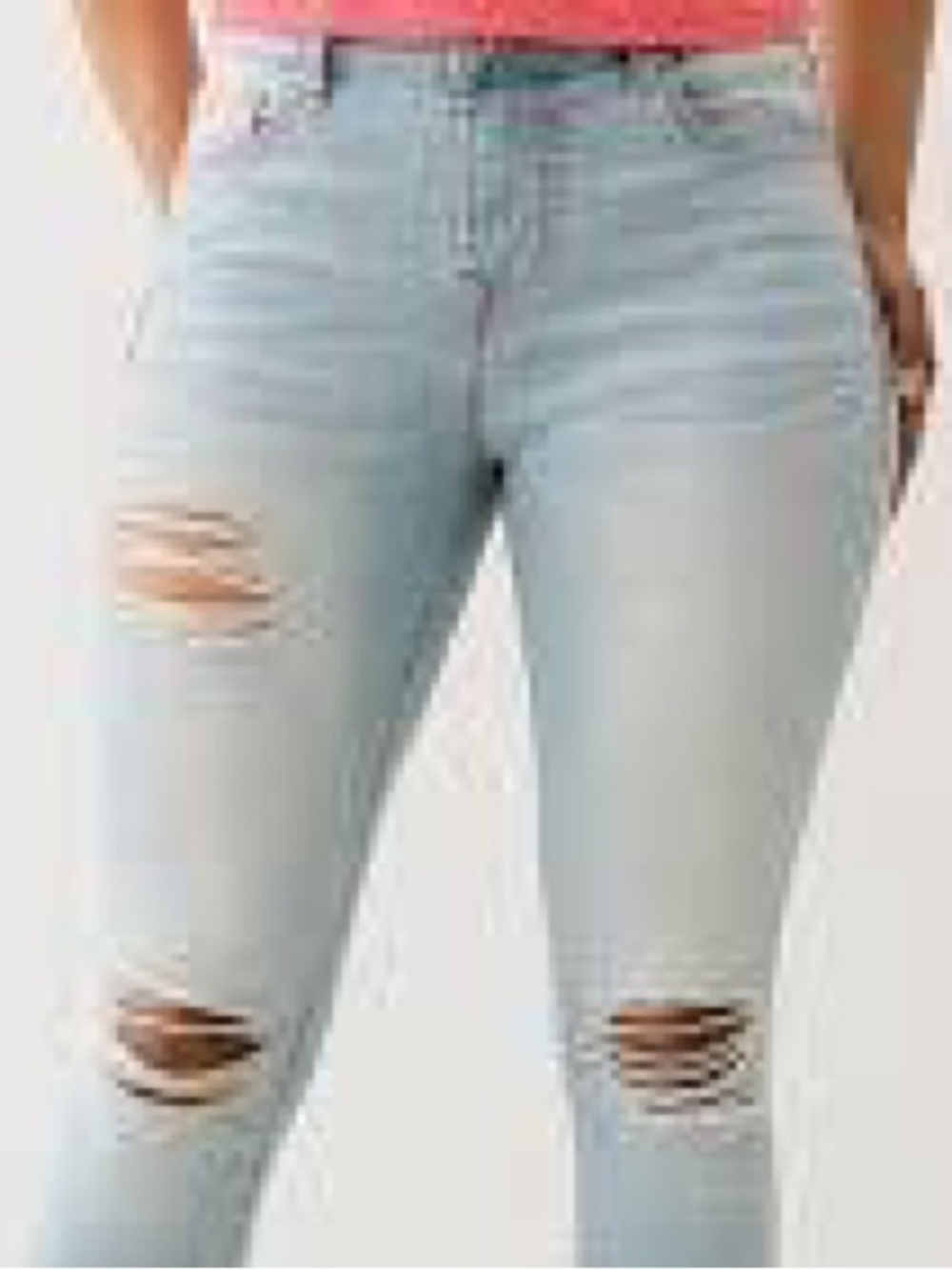 True Religion Light Endless Jennie Distress Capris 28 - Picture 11 of 12